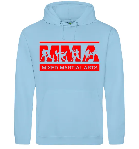 Мужская толстовка (худи) MMA борці Голубой фото