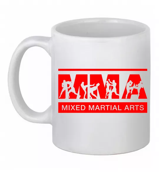 Чашка керамическая MMA борці Белый фото