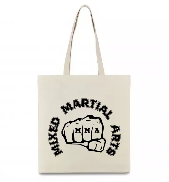 Эко-сумка MMA Mixed Martial Arts Бежевый фото