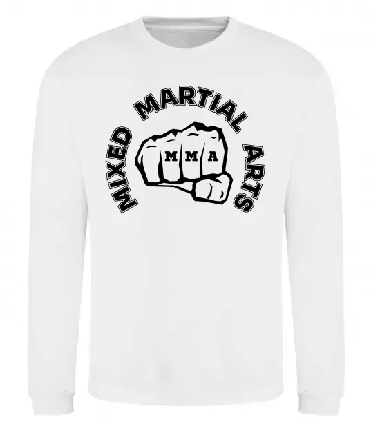 Свитшот MMA Mixed Martial Arts Белый фото