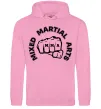 Женская толстовка (худи) MMA Mixed Martial Arts Розовый фото