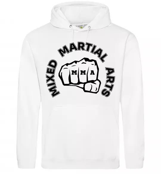 Женская толстовка (худи) MMA Mixed Martial Arts Белый фото