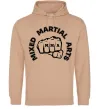 Женская толстовка (худи) MMA Mixed Martial Arts Песочный фото