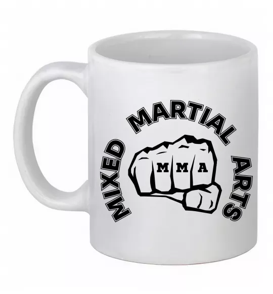Чашка керамическая MMA Mixed Martial Arts Белый фото