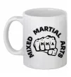 Чашка керамическая MMA Mixed Martial Arts Белый фото