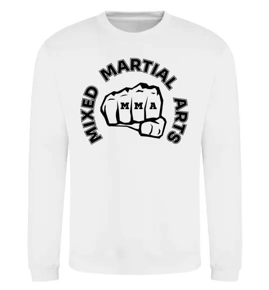 Світшот MMA Mixed Martial Arts Білий фото