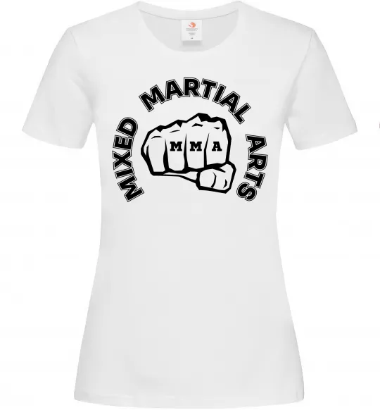 Жіноча футболка MMA Mixed Martial Arts Білий фото