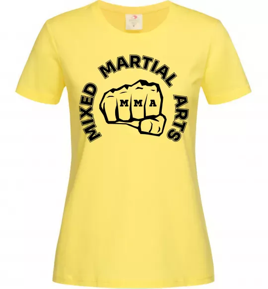 Жіноча футболка MMA Mixed Martial Arts Лимонний фото
