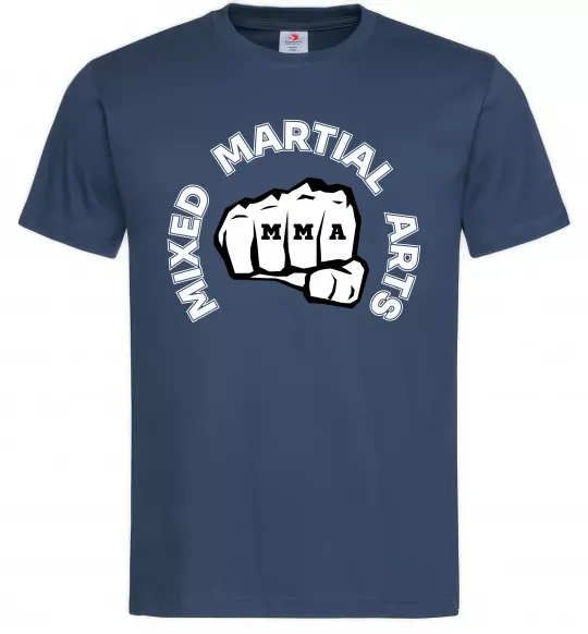 Мужская футболка MMA Mixed Martial Arts Темно-синий фото
