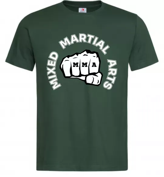 Мужская футболка MMA Mixed Martial Arts Темно-зеленый фото
