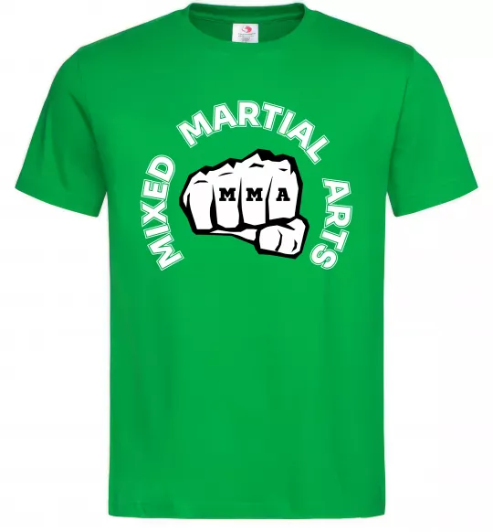 Мужская футболка MMA Mixed Martial Arts Зеленый фото