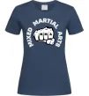 Жіноча футболка MMA Mixed Martial Arts Темно-синій фото