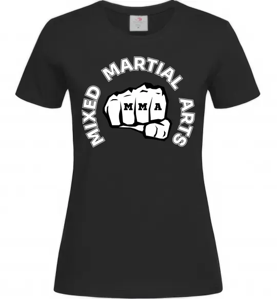 Жіноча футболка MMA Mixed Martial Arts Чорний фото