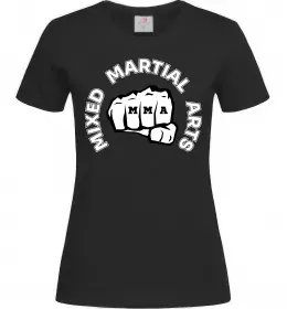 Женская футболка MMA Mixed Martial Arts Черный фото