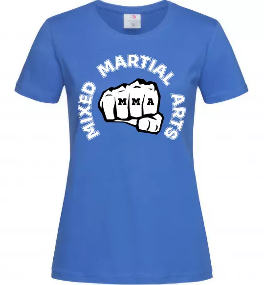 Жіноча футболка MMA Mixed Martial Arts Яскраво-синій фото