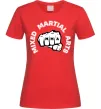 Жіноча футболка MMA Mixed Martial Arts Червоний фото