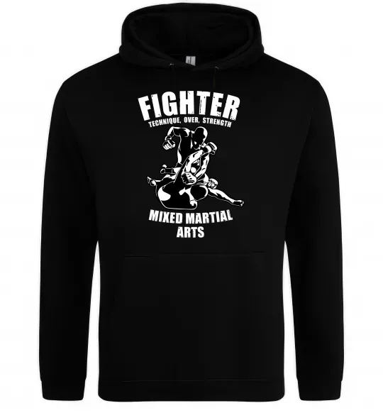 Женская толстовка (худи) MMA fighter Черный фото