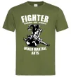 Чоловіча футболка MMA fighter Оливковий фото