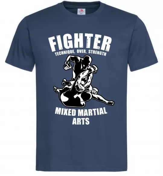 Чоловіча футболка MMA fighter Темно-синій фото