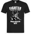 Чоловіча футболка MMA fighter Чорний фото