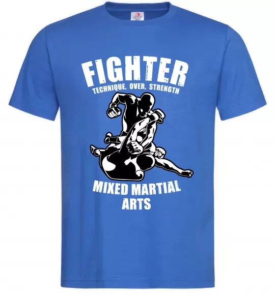 Чоловіча футболка MMA fighter Яскраво-синій фото