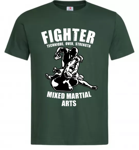Чоловіча футболка MMA fighter Темно-зелений фото