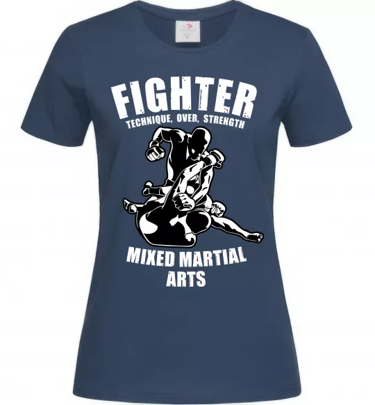 Женская футболка MMA fighter Темно-синий фото