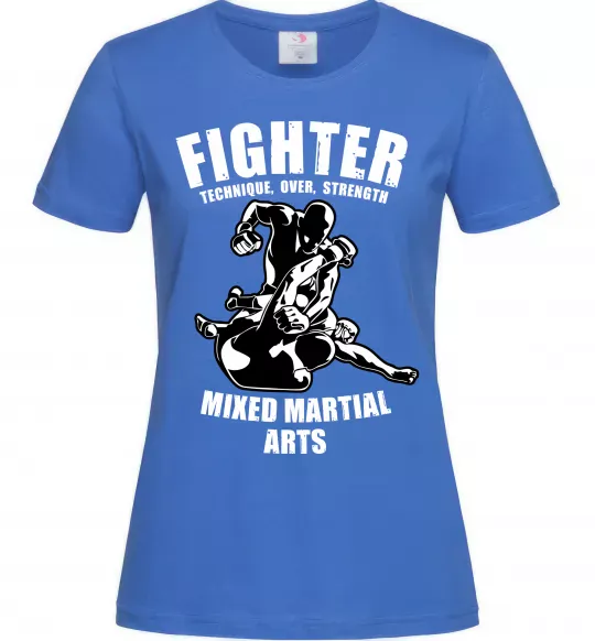 Женская футболка MMA fighter Ярко-синий фото