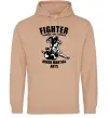 Чоловіча толстовка (худі) MMA fighter Пісочний фото