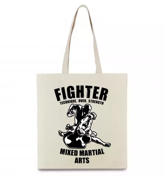 Еко-сумка MMA fighter Бежевий фото