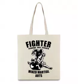 Еко-сумка MMA fighter Бежевий фото