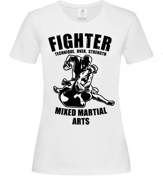 Женская футболка MMA fighter Белый фото