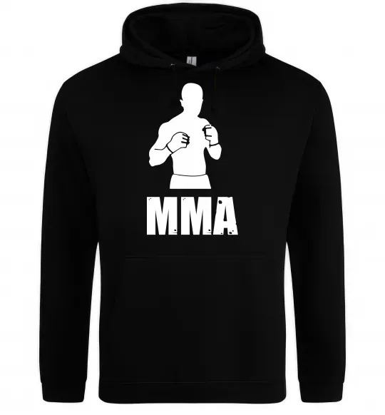 Мужская толстовка (худи) MMA борець Черный фото