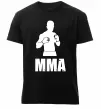 Мужская премиум футболка MMA борець Черный фото