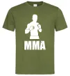 Мужская футболка MMA борець Оливковый фото