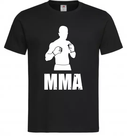 Мужская футболка MMA борець Черный фото