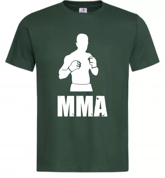 Мужская футболка MMA борець Темно-зеленый фото