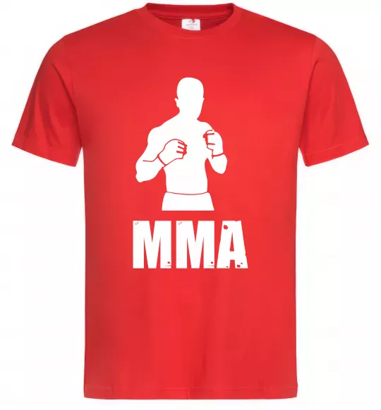 Мужская футболка MMA борець Красный фото