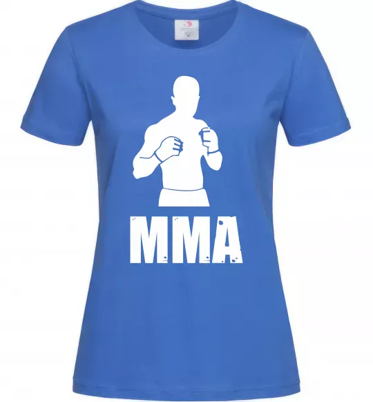 Женская футболка MMA борець Ярко-синий фото