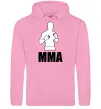 Мужская толстовка (худи) MMA борець Розовый фото