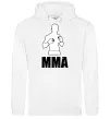Мужская толстовка (худи) MMA борець Белый фото