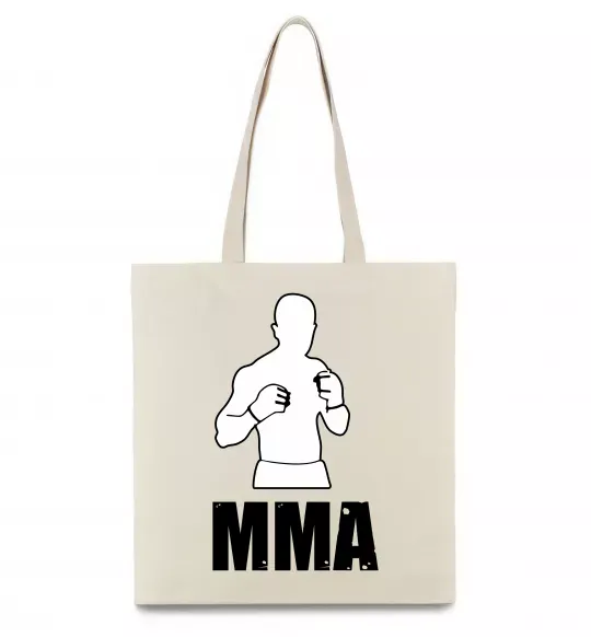 Эко-сумка MMA борець Бежевый фото