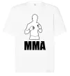 Футболка Оверсайз MMA борець Білий фото