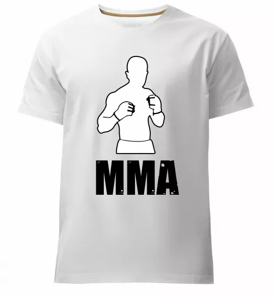 Мужская премиум футболка MMA борець Белый фото