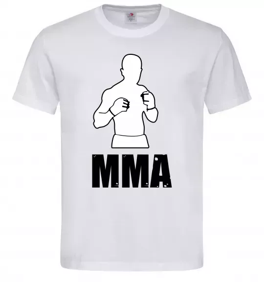 Мужская футболка MMA борець Белый фото