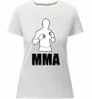 Жіноча преміум футболка MMA борець Білий фото
