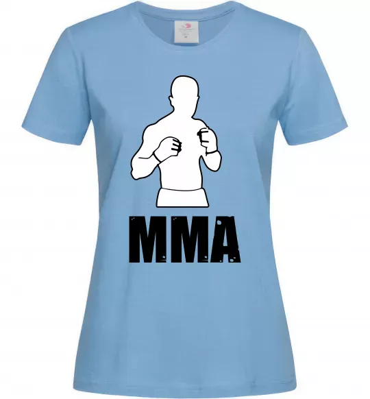 Женская футболка MMA борець Голубой фото