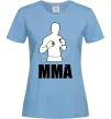 Женская футболка MMA борець Голубой фото