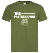 Мужская футболка The photographer Оливковый фото
