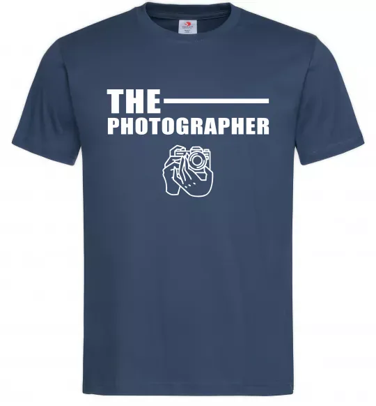 Мужская футболка The photographer Темно-синий фото